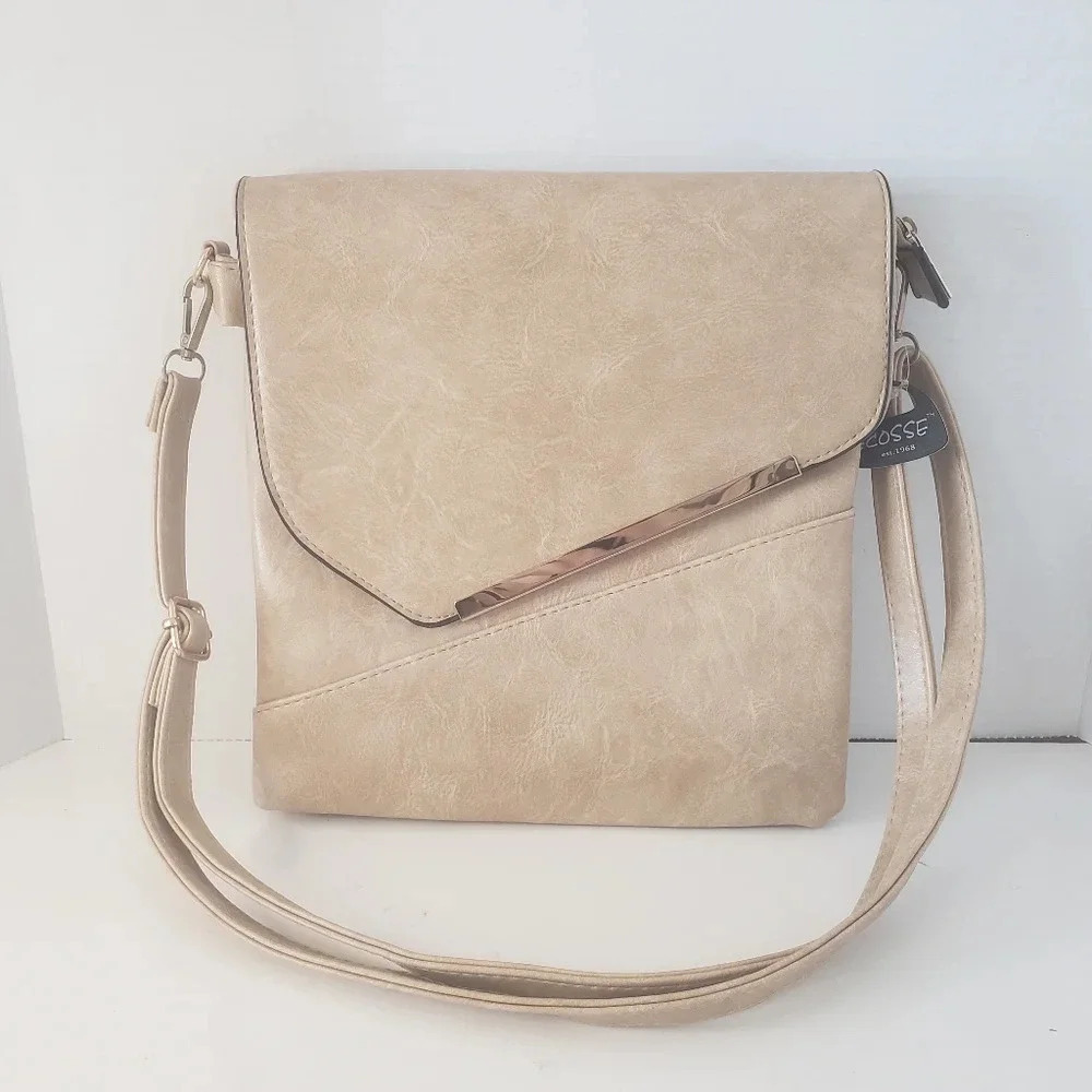 Ecosse Tan  Medium Womans CrossBody Bag.